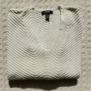 Chaps V Neck Knit Sweater